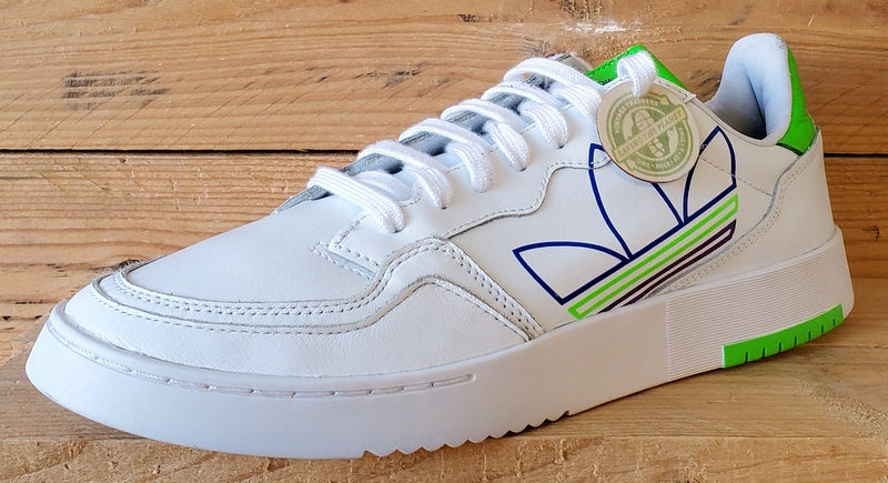 Adidas Supercourt Low Leather Trainers UK9.5/US10/EU44 FX5707 White/Green