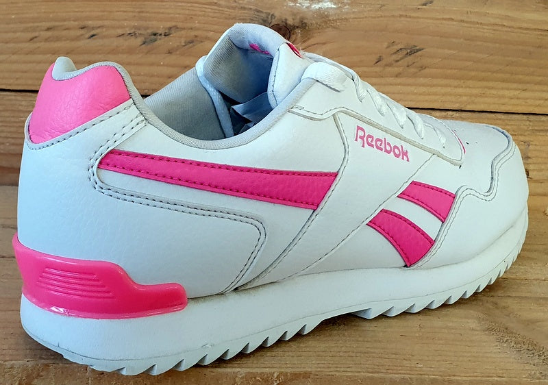 Reebok Royal Glide Low Leather Trainers UK5/US5.5/EU37 DV7262 White/Pink