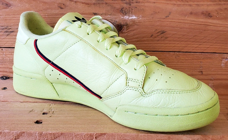 Adidas Continental 80 Leather Trainers UK11/US11.5/E46 B41675 Semi Frozen Yellow