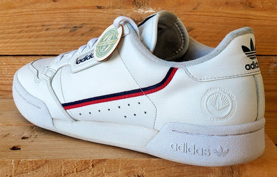 Adidas Continental 80 Vegan Low Leather Trainers UK9/US9.5/EU43 FX2336 White