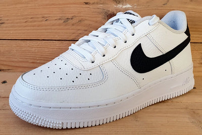 Nike Air Force 1 Low GS Leather Trainers UK4.5/US5Y/E37.5 CT3839-100 White/Black