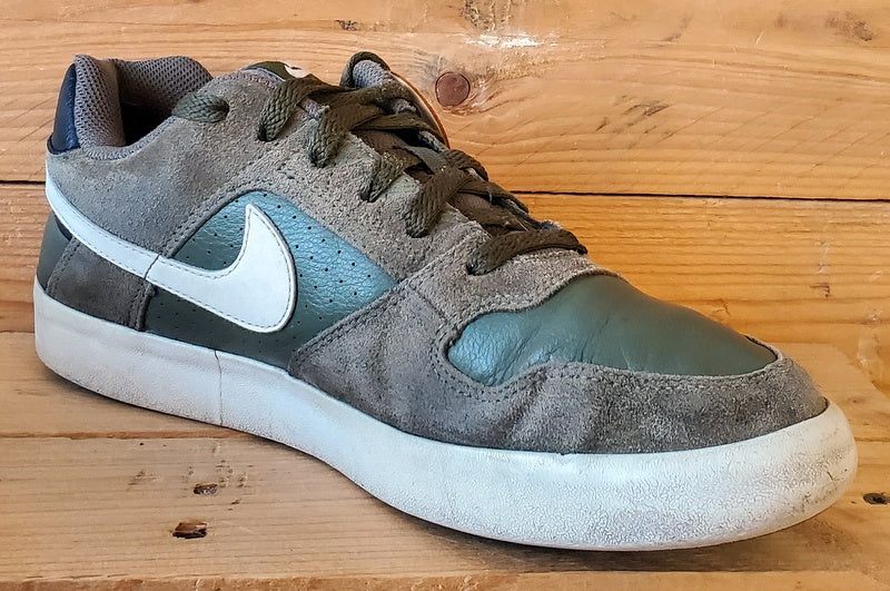 Nike SB Delta Force Low Leather Trainers UK7/US8/EU41 942237-200 Green/White