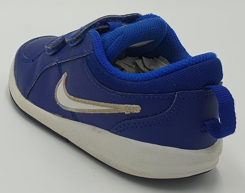 Nike Pico 4 Leather Kids Trainers 454501-409 Dark Blue/White UK9.5/US10C/EU27