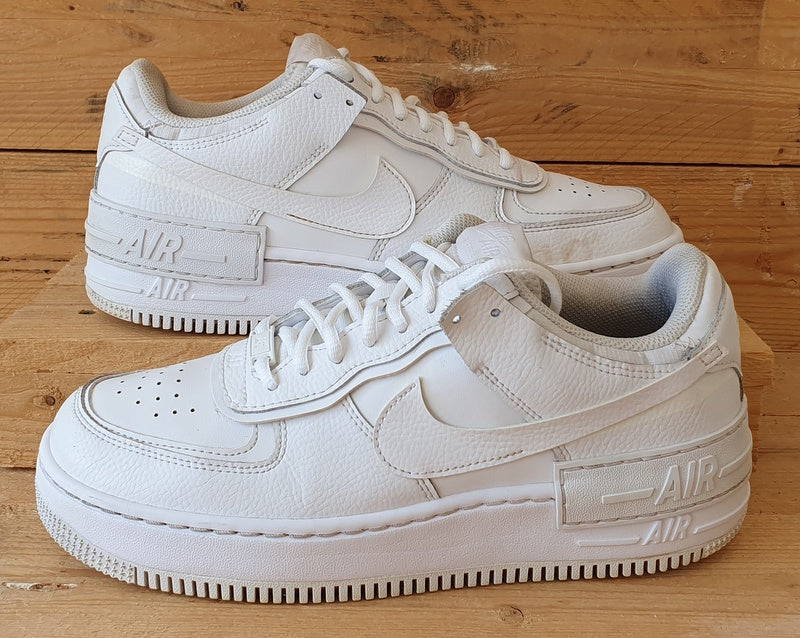 Nike Air Force 1 Shadow Low Leather Trainers UK8/US10.5/EU42.5 CI0919-100 White