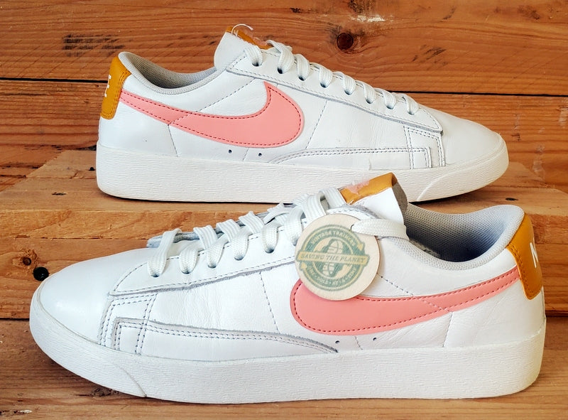 Nike Blazer Leather Trainers UK4.5/US7/EU38 AV9370-112 Summit White/Pink Quartz