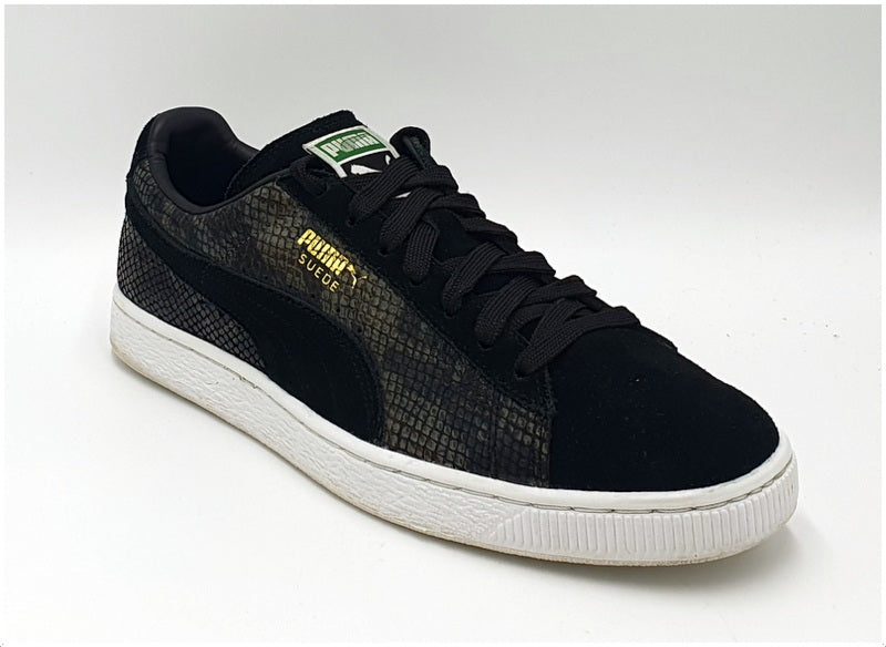 Puma Suede Classic Animal Low Trainers 357709 01 Black Snake White UK8 US9 EU42