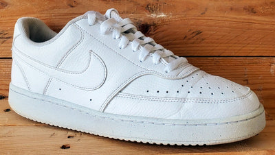 Nike Court Vision Next Nature Low Leather Trainers UK9.5/US10.5/EU44.5 White