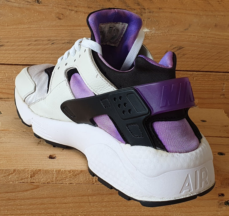 Nike AIr Huarache Leather Trainers UK10/US11/EU45 DD1068-108 White/Hyper Grape