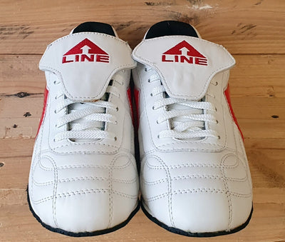 LINE STREEK Low Leather Trainers UK9/US9.5/EU43 STREEK White/Red/Black