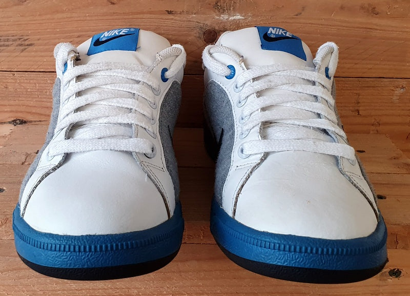 Nike Vintage Low Leather/Textile Trainers UK8/US9/EU42.5 376533-116 White/Blue