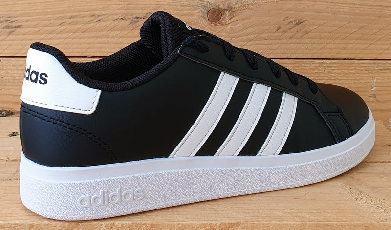 Adidas Grand Court 2.0 Low Leather Trainers UK5/US5.5/EU38 GW6503 Black/White