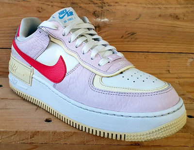 Nike Air Force 1 Shadow Low Leather Trainers UK6/US8.5/E40 DN5055-600 Pink/White