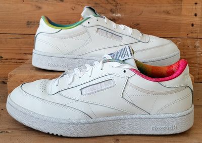 Reebok Club C 85 Pride Low Leather Trainers UK11/US12/EU45.5 FX4771 White Multi