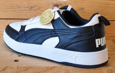 Puma Dribble Low Leather Trainers UK7.5/US8.5/EU41 400326-05 White/Black