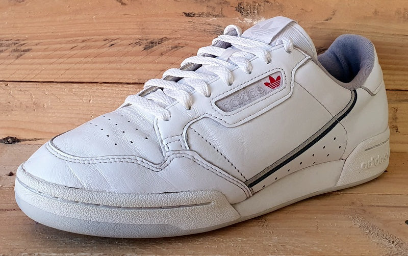 Adidas Continental 80 Low Leather Trainers UK8/US8.5/EU42 EE5342 Cloud White