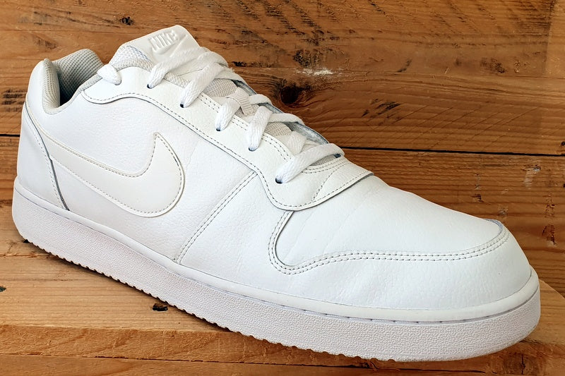 Nike Ebernon Low Leather Trainers UK14/US15/EU49.5 AQ1775-100 Triple White