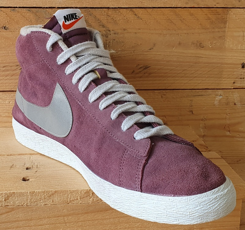 Nike Blazer Mid Suede Trainers UK12/US13/EU47.5 538282-502 Purple/Grey