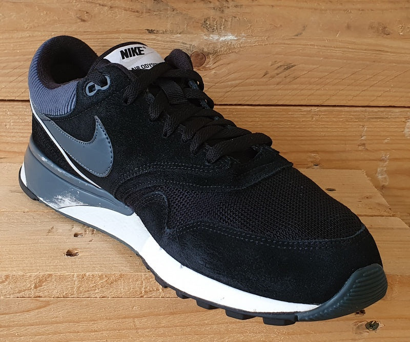 Nike Air Odyssey Low Suede Trainers UK10 US11 EU45 652989 001 Black Grey VintageTrainers