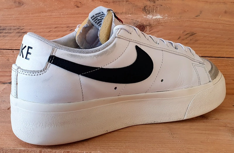 Nike Blazer Platform Low Leather Trainers UK6.5/US9/E40.5 DJ0292-101 White/Black