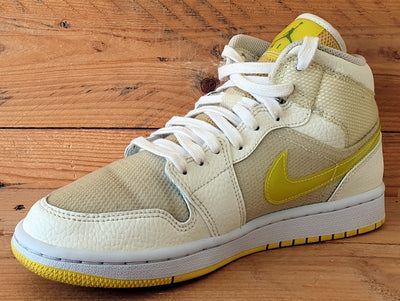 Nike Air Jordan 1 Mid SE Trainers UK6.5/US9/EU40.5 DB2822-107 Volt Yellow