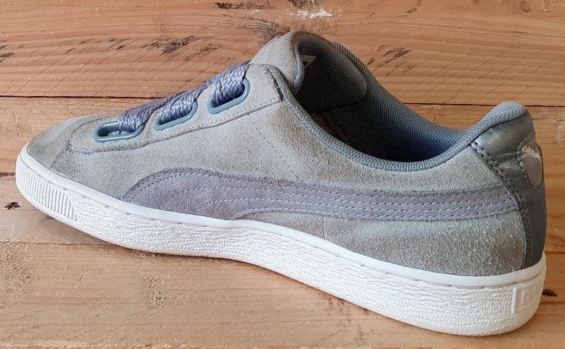 Puma Suede Heart Safari Low Trainers UK8 US10.5 EU42 364083 02 Quarry Grey VintageTrainers