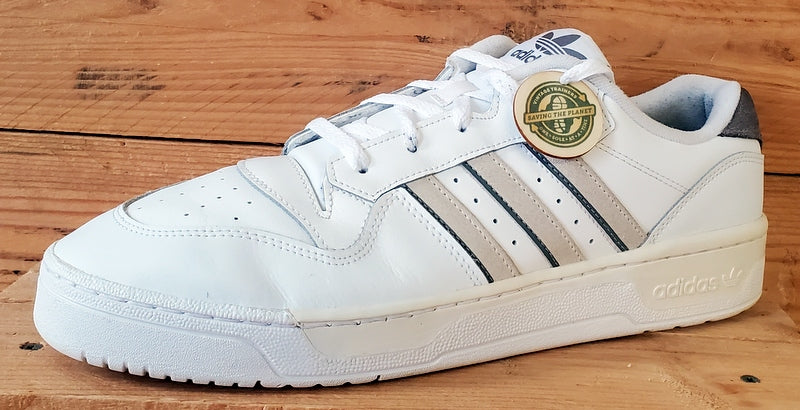 Adidas Rivalry Low Leather Trainers UK12/US12.5/EU47 IE4747 Off White/Grey