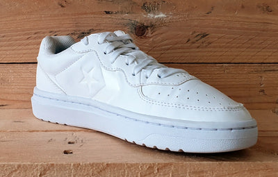 Converse Ox Rival Low Leather Trainers UK3/US5/EU35.5 164445C Triple White