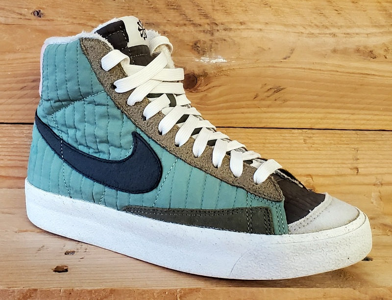 Nike Blazer 77 Premium Mid Trainers UK3/US3.5Y/EU35.5 DO5216-331 Oil Green