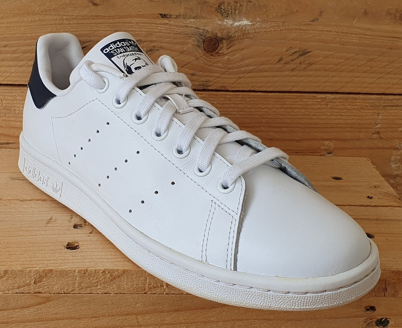 Adidas Stan Smith Low Leather Trainers UK8/US8.5/EU42 M20325 White/Navy Blue