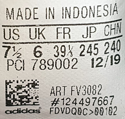 Adidas Continental 80 Leather Trainers UK6/US7.5/EU39 FV3082 Black/Cow Print