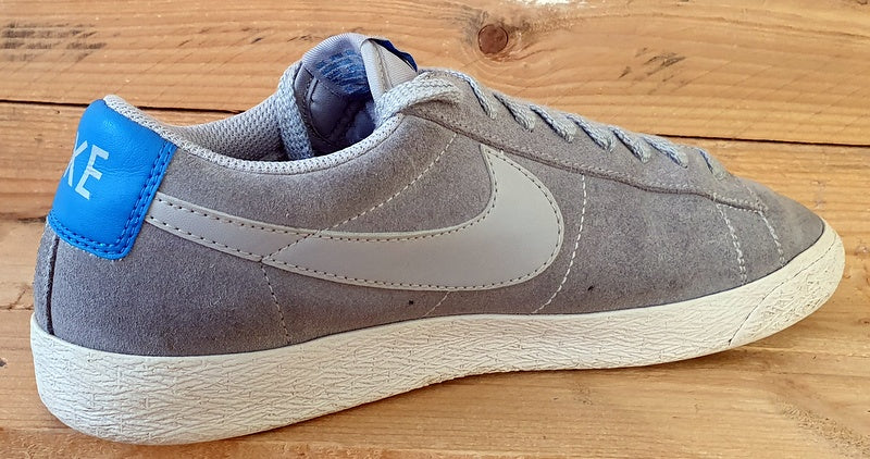 Nike Blazer Low Suede Trainers UK9/US10/EU44 371760-022 Grey/Blue/White