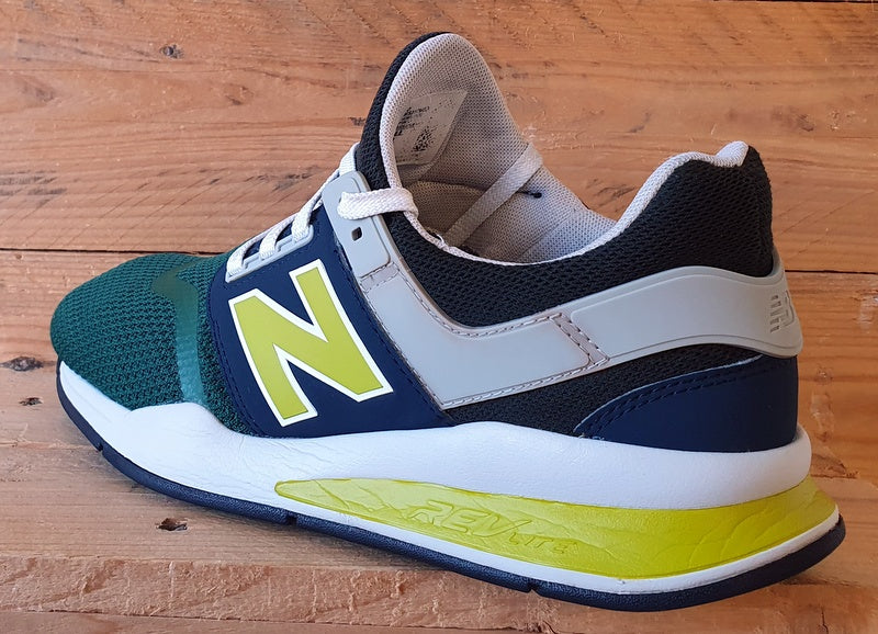 New Balance 247 Low Textile Trainers UK9/US9.5/EU43 MS247NMB Green/Navy