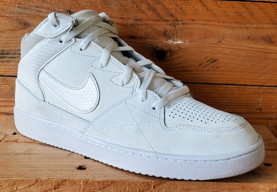 Nike Priority Mid Leather Trainers UK10/US11/EU45 641893-110 Triple White