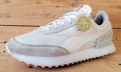 Puma Future Rider Low Textile Trainers UK5/US6C/EU38 383887-04 White/Grey/Pink