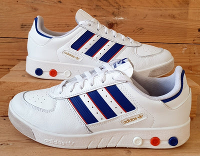 Adidas G.S. Court Low Leather Trainers UK8/US8.5/EU42 GX9449 White/Blue