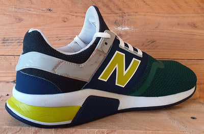 New Balance 247 Low Textile Trainers UK9/US9.5/EU43 MS247NMB Green/Navy