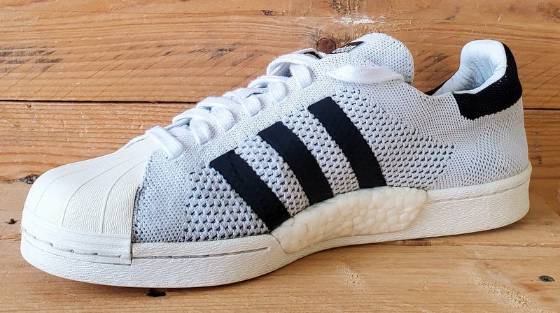 Adidas Superstar Boost Low Primeknit Trainers UK8.5/US9/EU42.5 BB0190 White