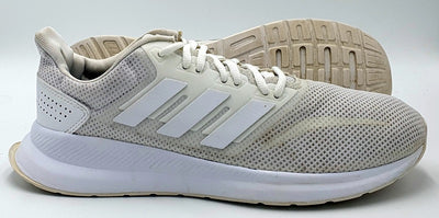 Adidas Run Falcon Low Textile Trainers G28971 Triple White UK8/US8.5/EU42