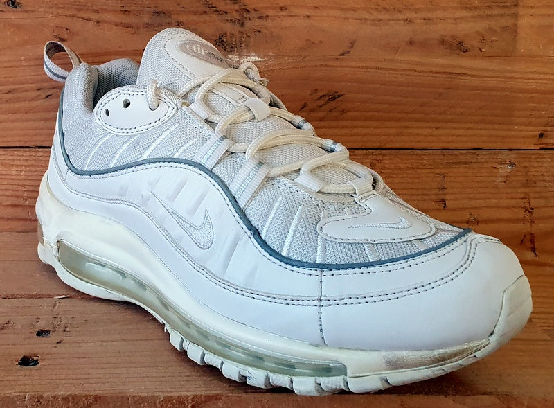 Nike Air Max 98 Leather/Textile Trainers UK5.5/US8/EU39 AH6799-114 Triple White