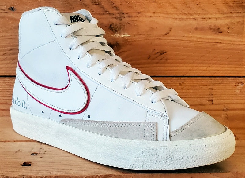 Nike Blazer 77 Just Do It Mid Leather Trainers UK6/US7/EU40 DQ0796-100 White