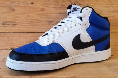 Nike Court Vision Mid Leather Trainers UK6/US7/EU40 FQ8740-480 Blue/White