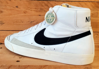 Nike Blazer 77 Mid Leather Trainers UK10/US11/EU45 BQ6806-100 White/Black