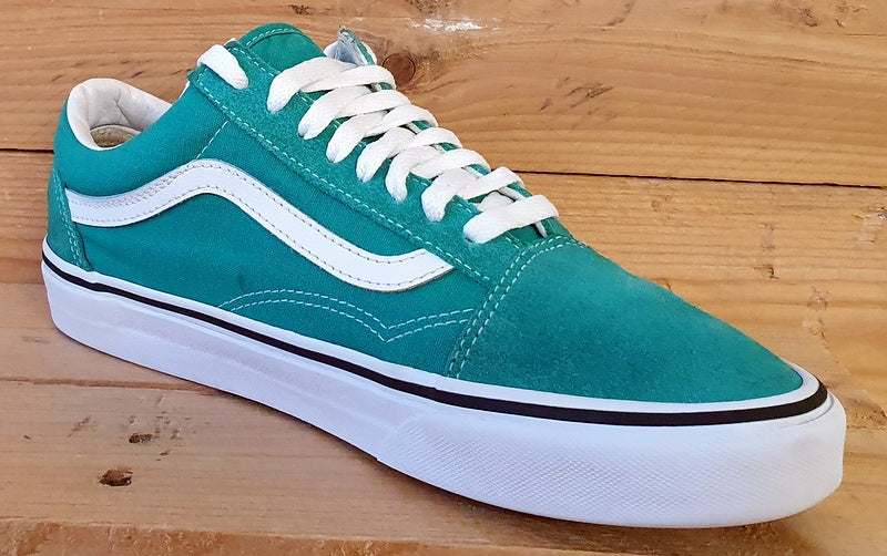 Vans Old Skool Low Suede Trainers UK7.5/US8.5/EU41 751505 Green/White