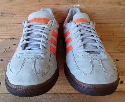 Adidas Handball Spezial Low Suede Trainers UK9/US9.5/EU43 EE5729 Grey/Coral/Gold