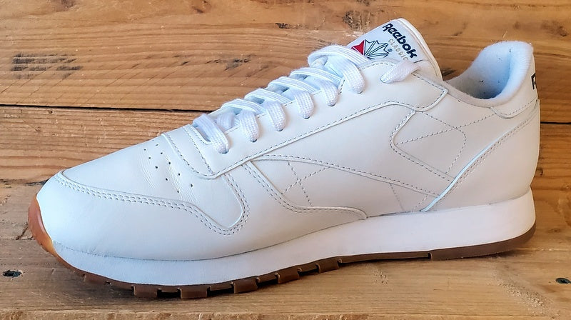 Reebok Classic Low Leather Trainers UK8/US9/EU42 49799 White/Gum