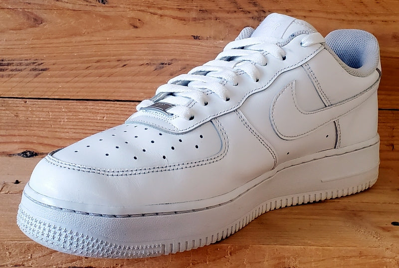 Nike Air Force 1 Low Leather Trainers UK10/US11/EU45 CW2288-111 Triple White