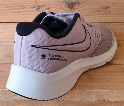 Nike Star Runner 2.0 Low Textile Trainers UK5/US5.5Y/EU38 AQ3542-501 Lilac/White