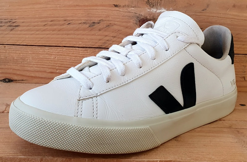 Veja Campo Chromefree Low Leather Trainers UK7/US8/EU41 White/Black