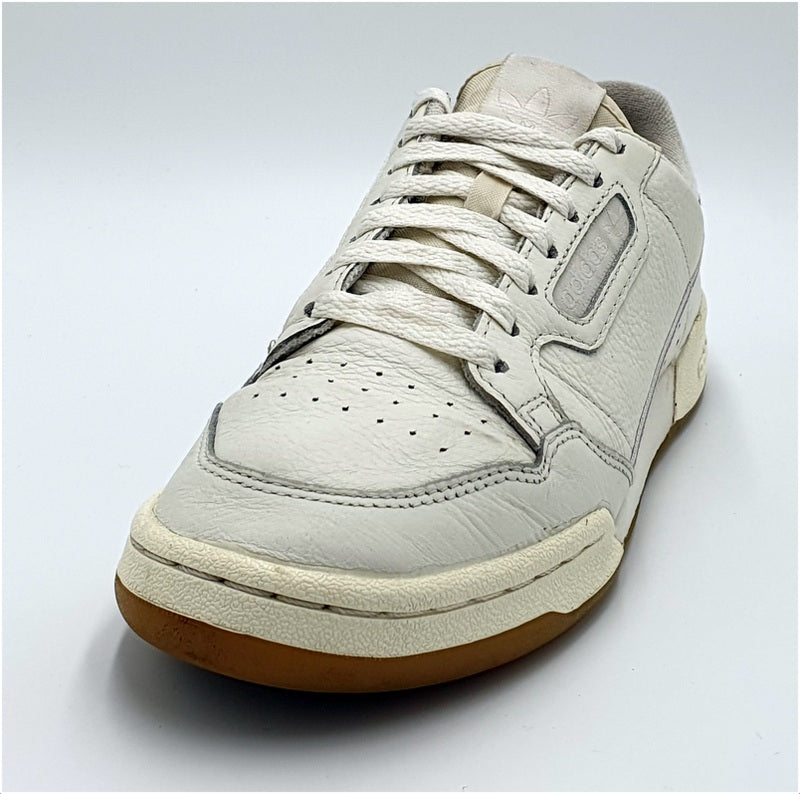 Adidas Continental 80 Low Leather Trainers G27718 Triple White/Gum UK6/US7.5/E39