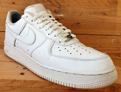 Nike Air Force 1 Low Leather Trainers UK9.5/US10.5/E44.5 CW2288-111 Triple White